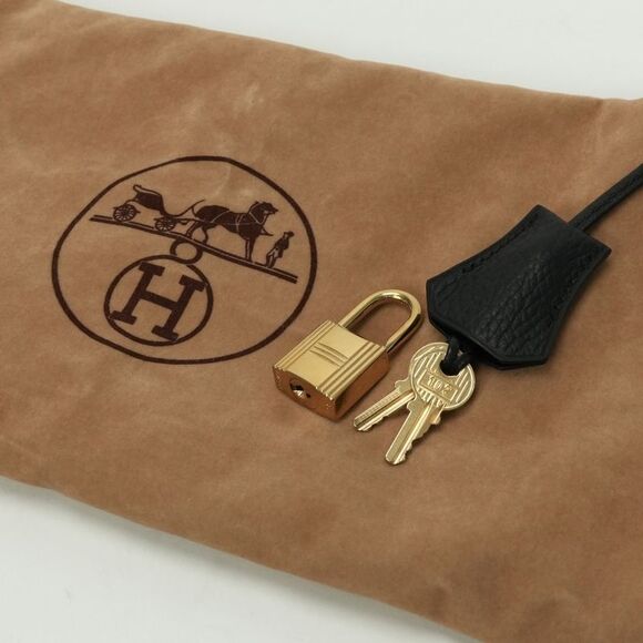 Hermes Birkin 30 Birkin 30 Bag Tote Bag Ardennes Noir Black Noir Black Gold - Picture 10 of 10